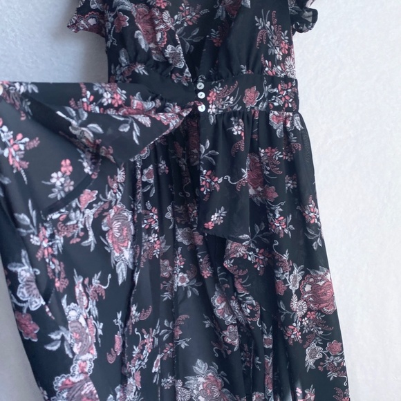 VGT Charlotte Russ Floral Intimates/Sleepwear and Cover-Up M Black - Picture 2 of 8